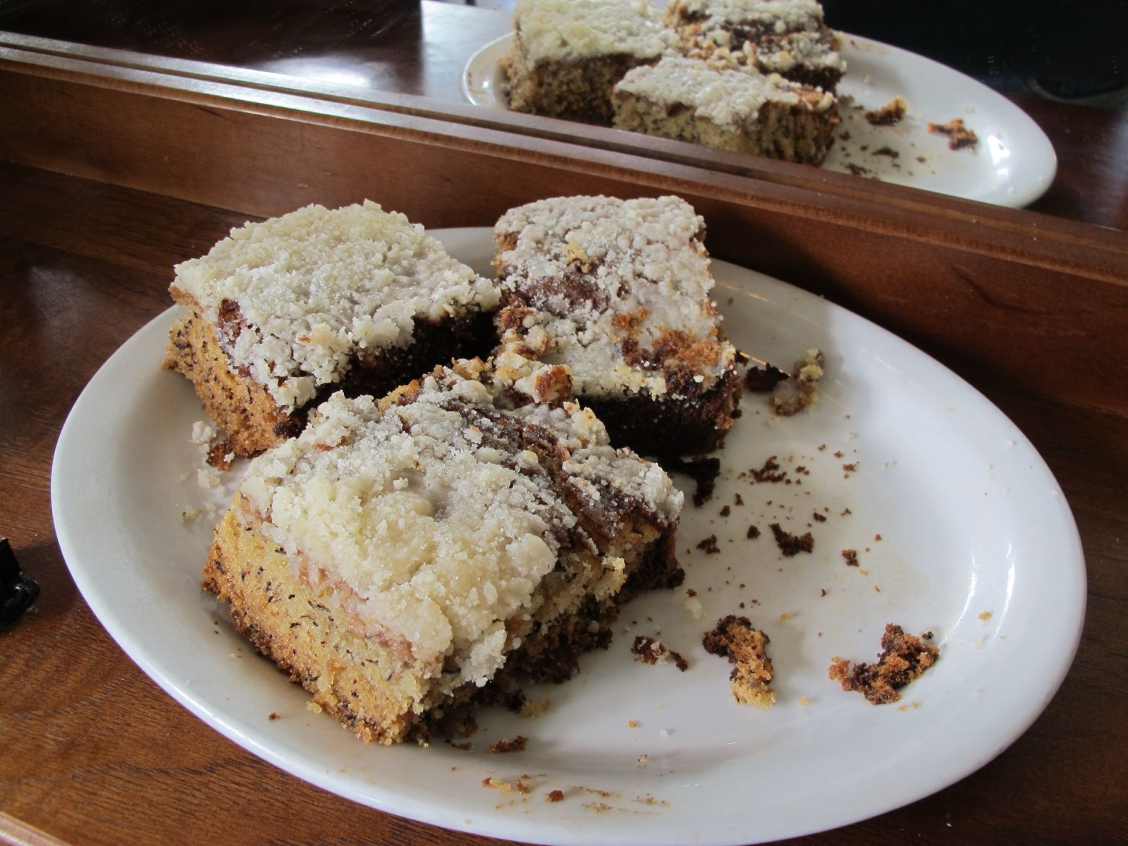 Coffee cake by the slice